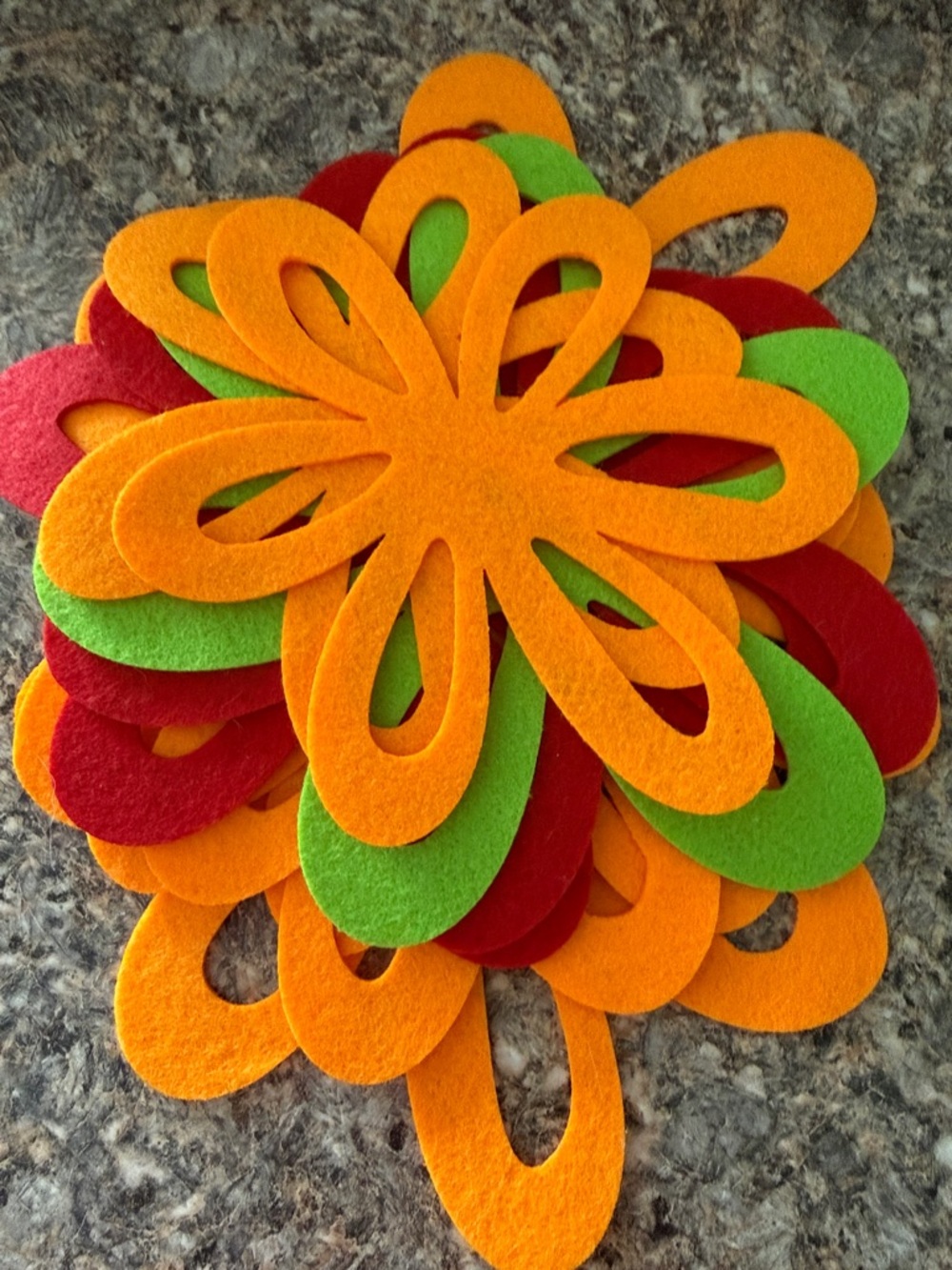 Pot Protect Felt Flower Set